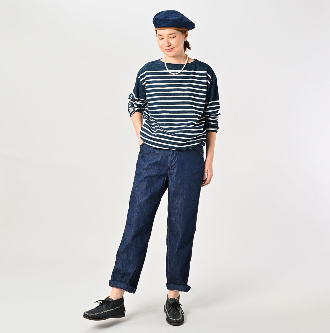 45R Mon-petit Denim Baker Pants Now