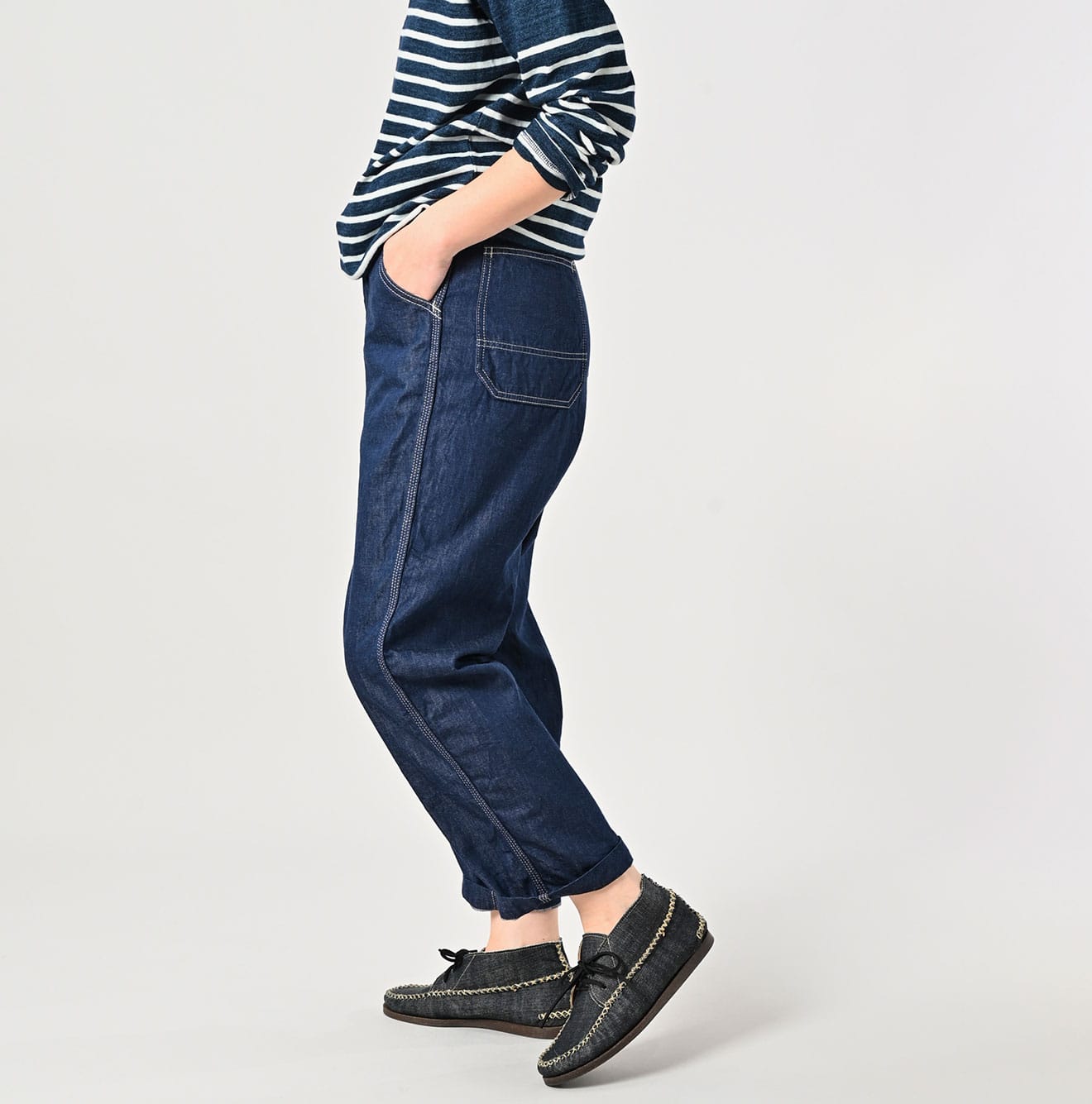 Mon-petit Denim Paiker Pants Nou - 45R by 45rpm studio