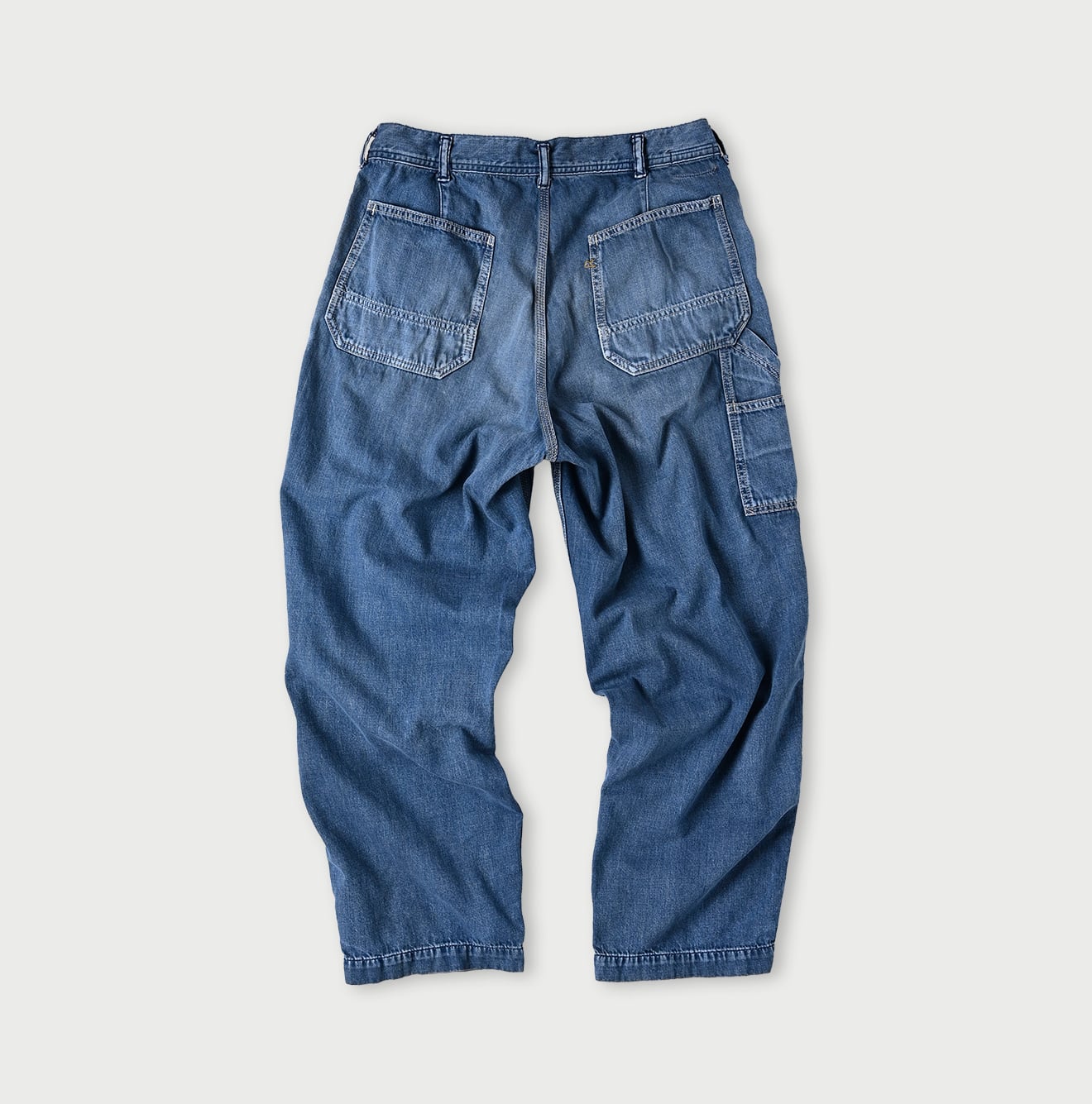 45R Mon-petit Denim Baker Pants Tan