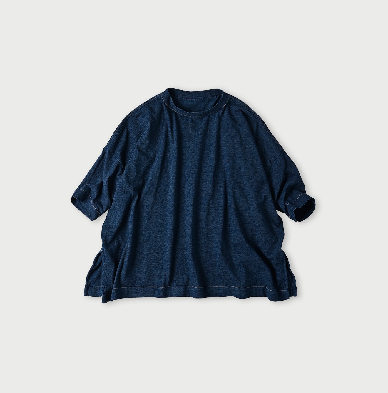 45R Indigo Big Slit T-shirt