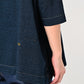 45R Indigo Big Slit T-shirt