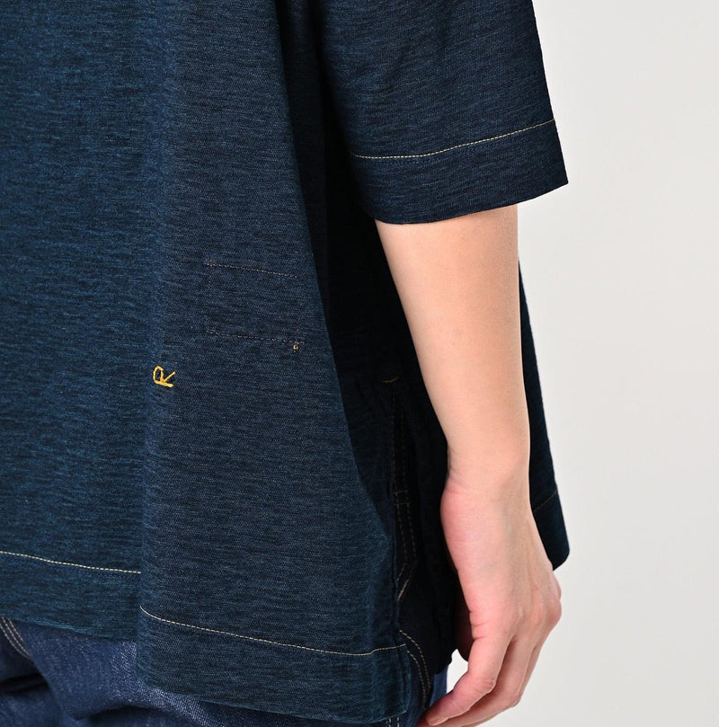 Indigo Big Slit T-shirt (Size 4) - 45R by 45rpm studio - Image 8