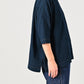 45R Indigo Big Slit T-shirt