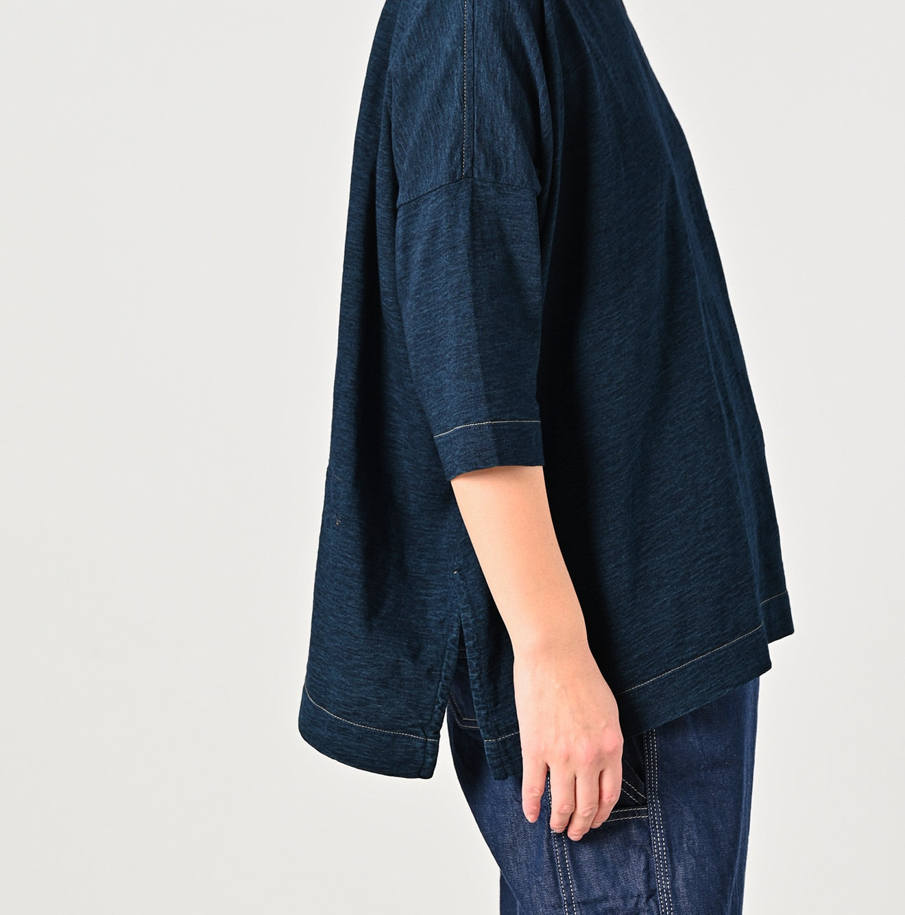 Indigo Big Slit T-shirt (Size 4) - 45R by 45rpm studio