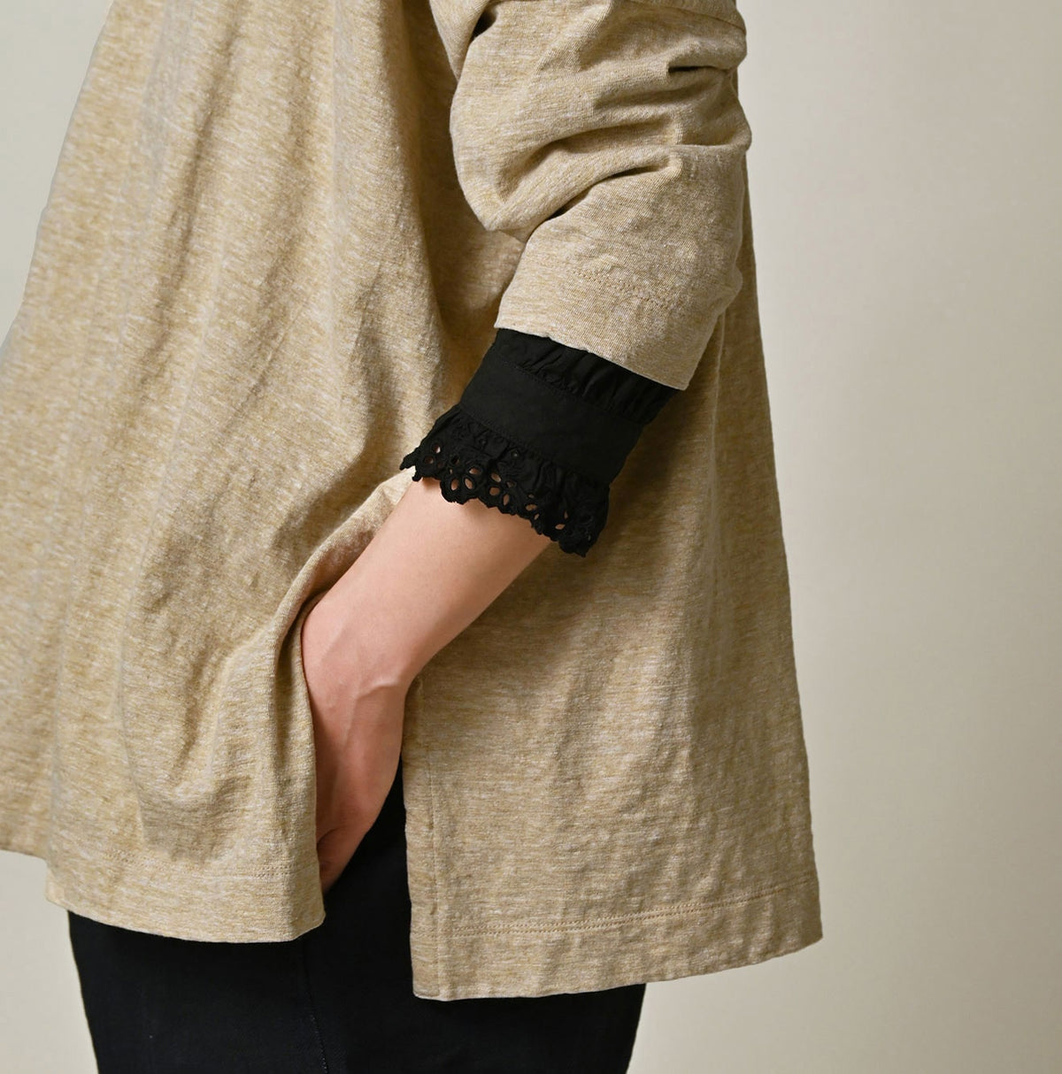 45R Big Slit T-shirt (Top-dyed)