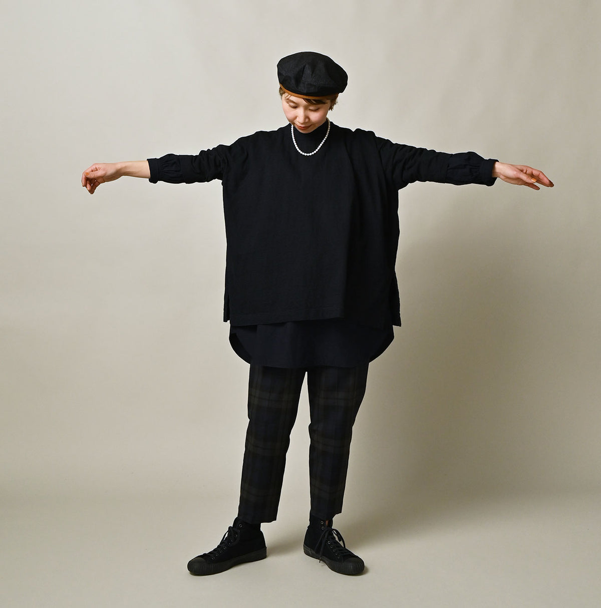 45R Indigo Big Slit T-shirt