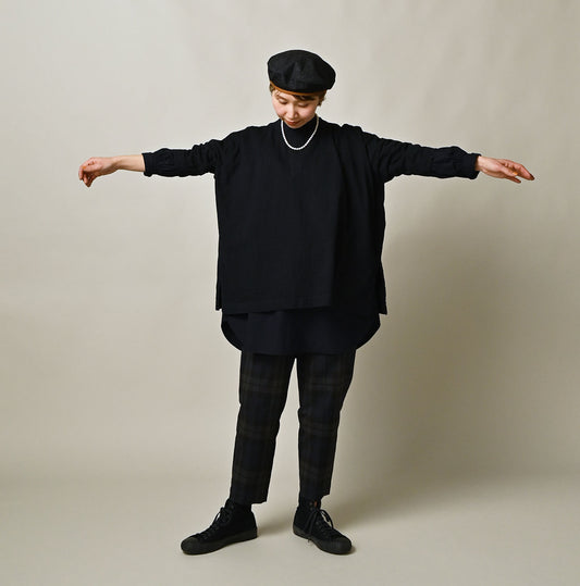 45R Indigo Big Slit T-shirt