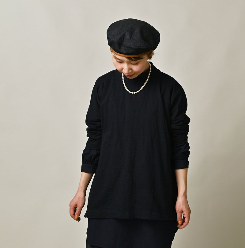 45R Indigo Big Slit T-shirt