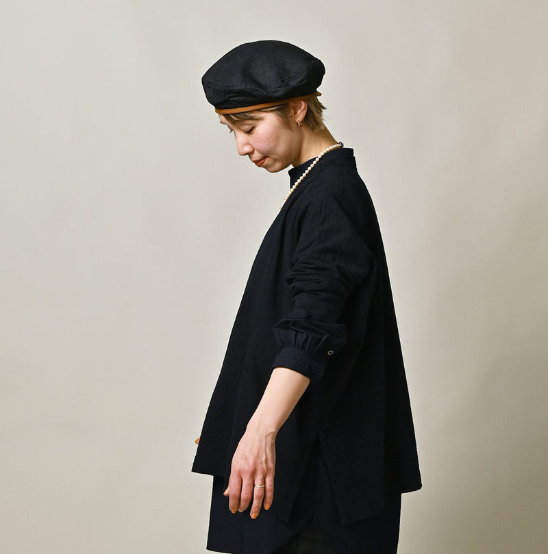 45R Indigo Big Slit T-shirt