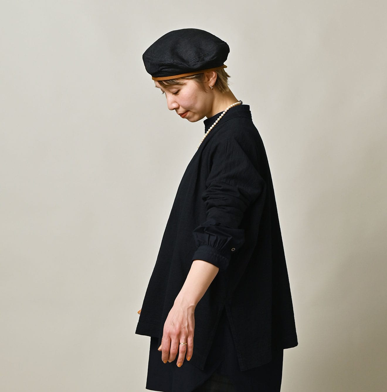 45R Indigo Big Slit T-shirt