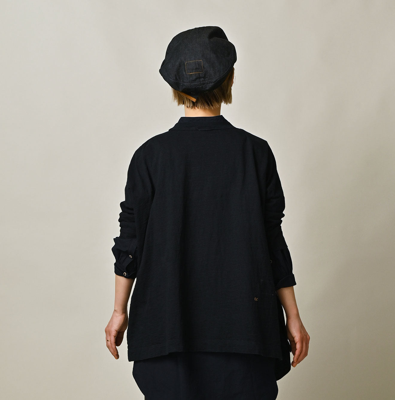 45R Indigo Big Slit T-shirt