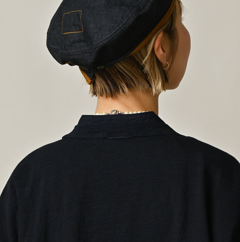 45R Indigo Big Slit T-shirt