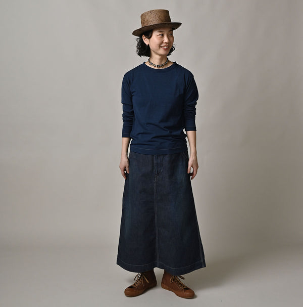 45R Indigo Supima Tenjiku 908 Long Sleeve T-shirt