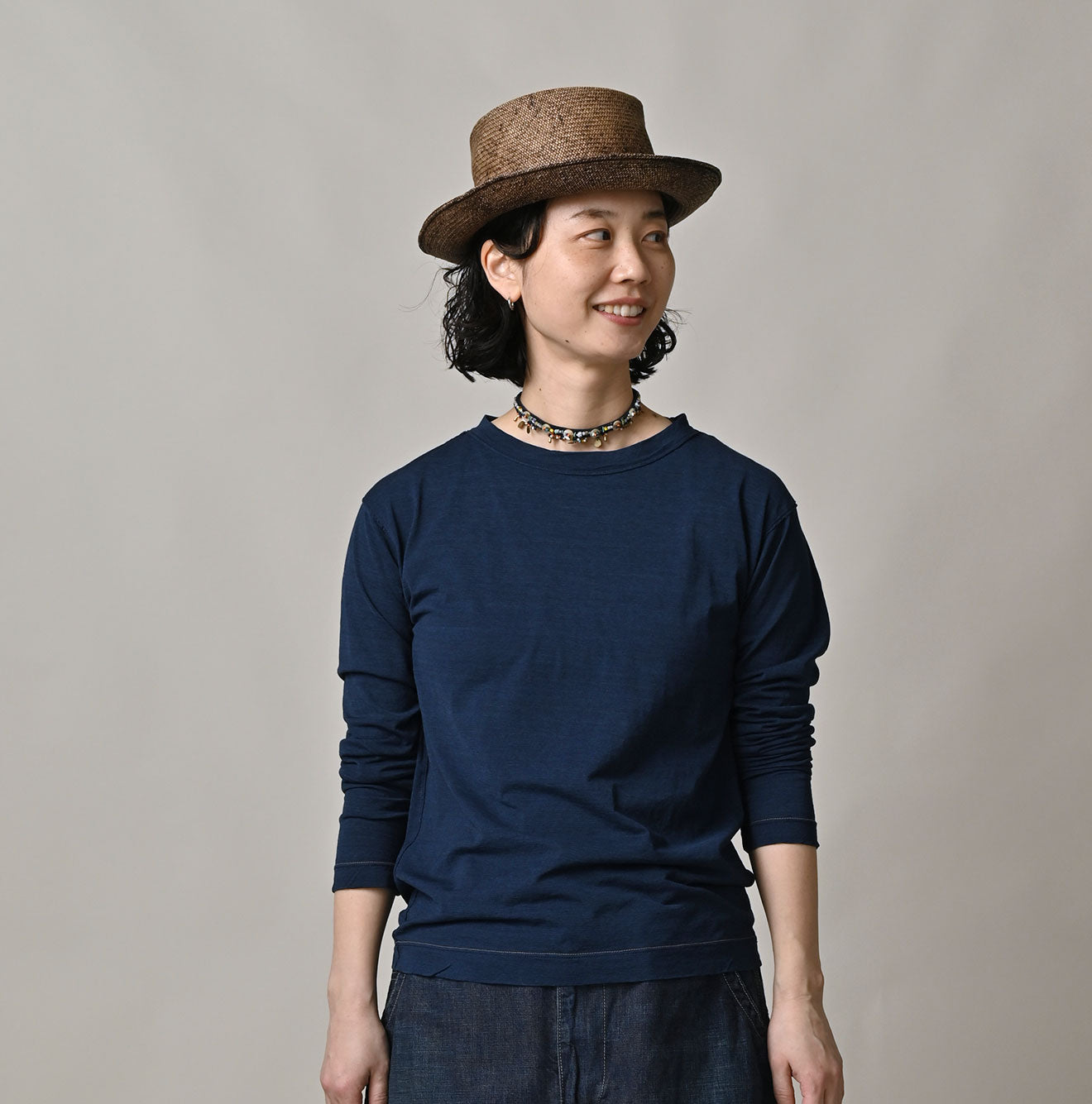 45R Indigo Supima Tenjiku 908 Long Sleeve T-shirt