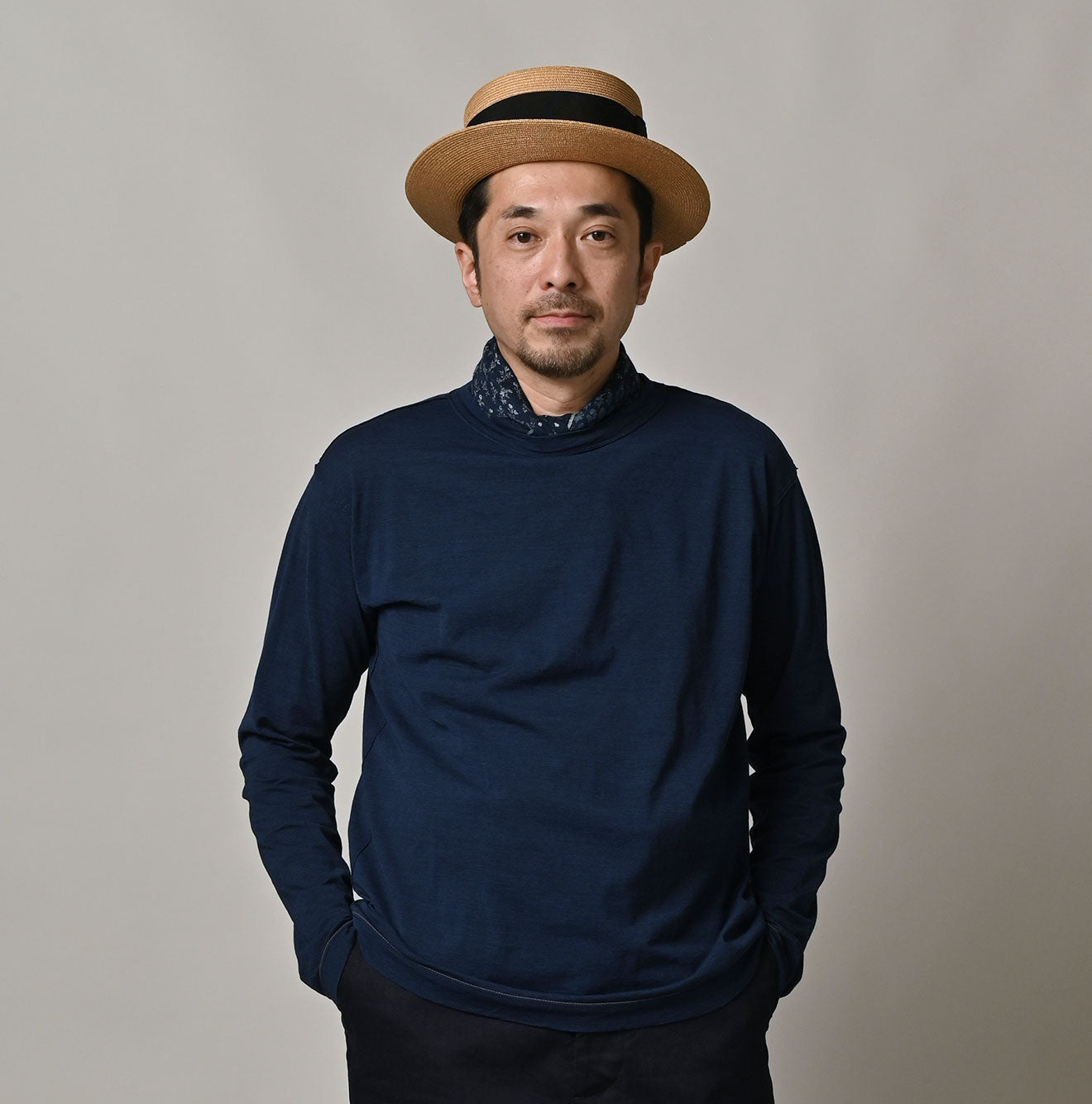 45R Indigo Supima Tenjiku 908 Long Sleeve T-shirt