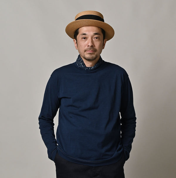 45R Indigo Supima Tenjiku 908 Long Sleeve T-shirt