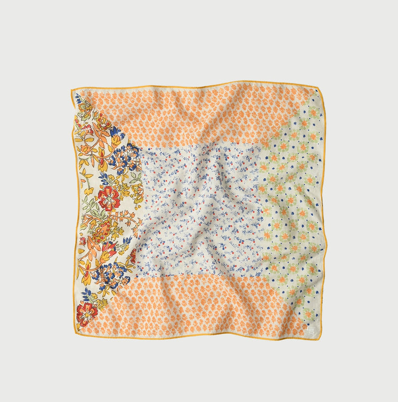 45R Supima Twill Patchwork Flower Bandana - Image 1