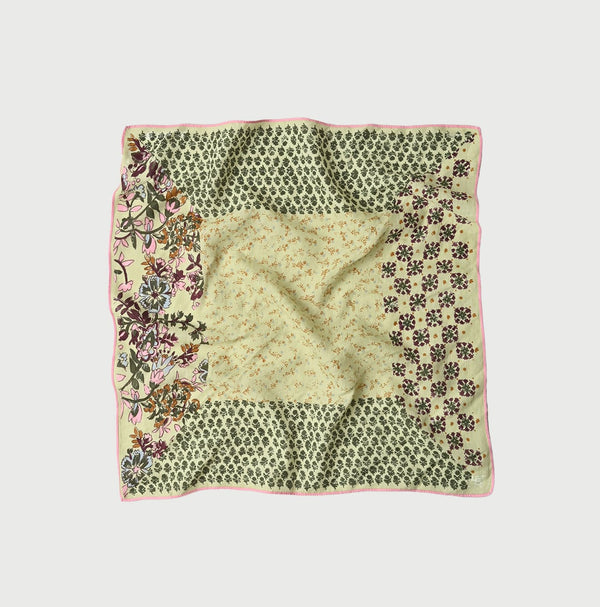 45R Supima Twill Patchwork Flower Bandana