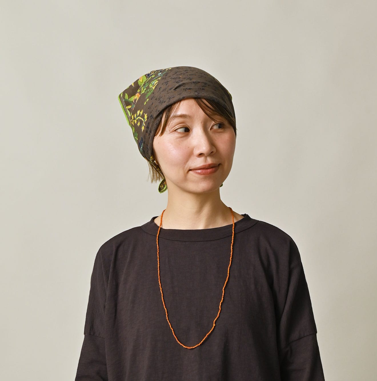 Supima Twill Patchwork Flower Bandana | 45R Official Online Store