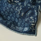 45R Indigo Supima Twill Patchwork Flower Bandana