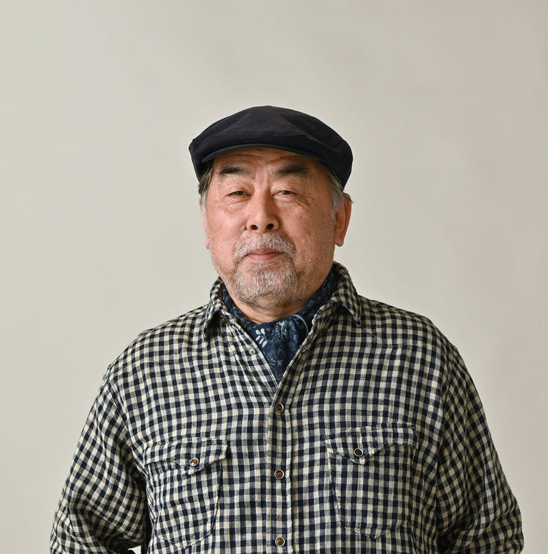 45R Indigo Supima Twill Patchwork Flower Bandana - Image 9