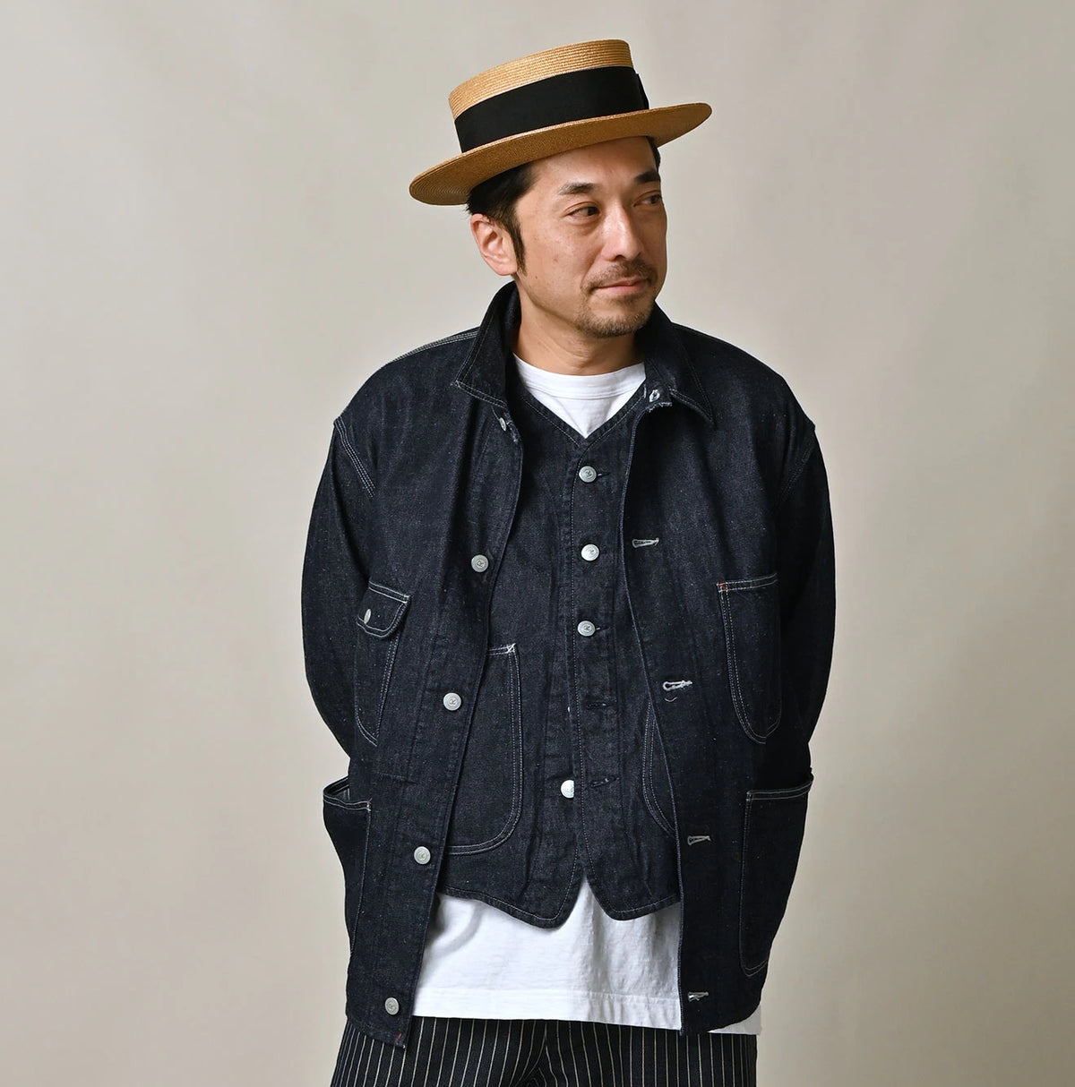 9.4oz Denim 908 Ocean Coverall Nou