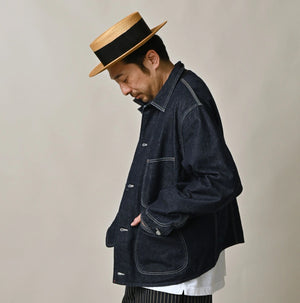 9.4oz Denim 908 Ocean Coverall Zyu