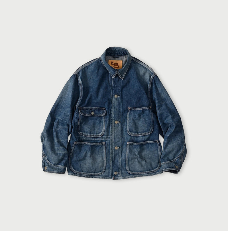 45R 9.4oz Denim 908 Ocean Coverall Zyu - Image 1