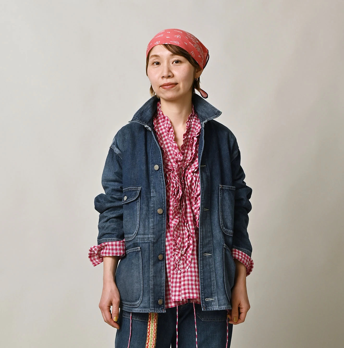 45R 9.4oz Denim 908 Ocean Coverall Zyu - Image 7