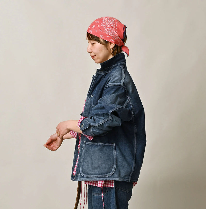 45R 9.4oz Denim 908 Ocean Coverall Zyu - Image 8