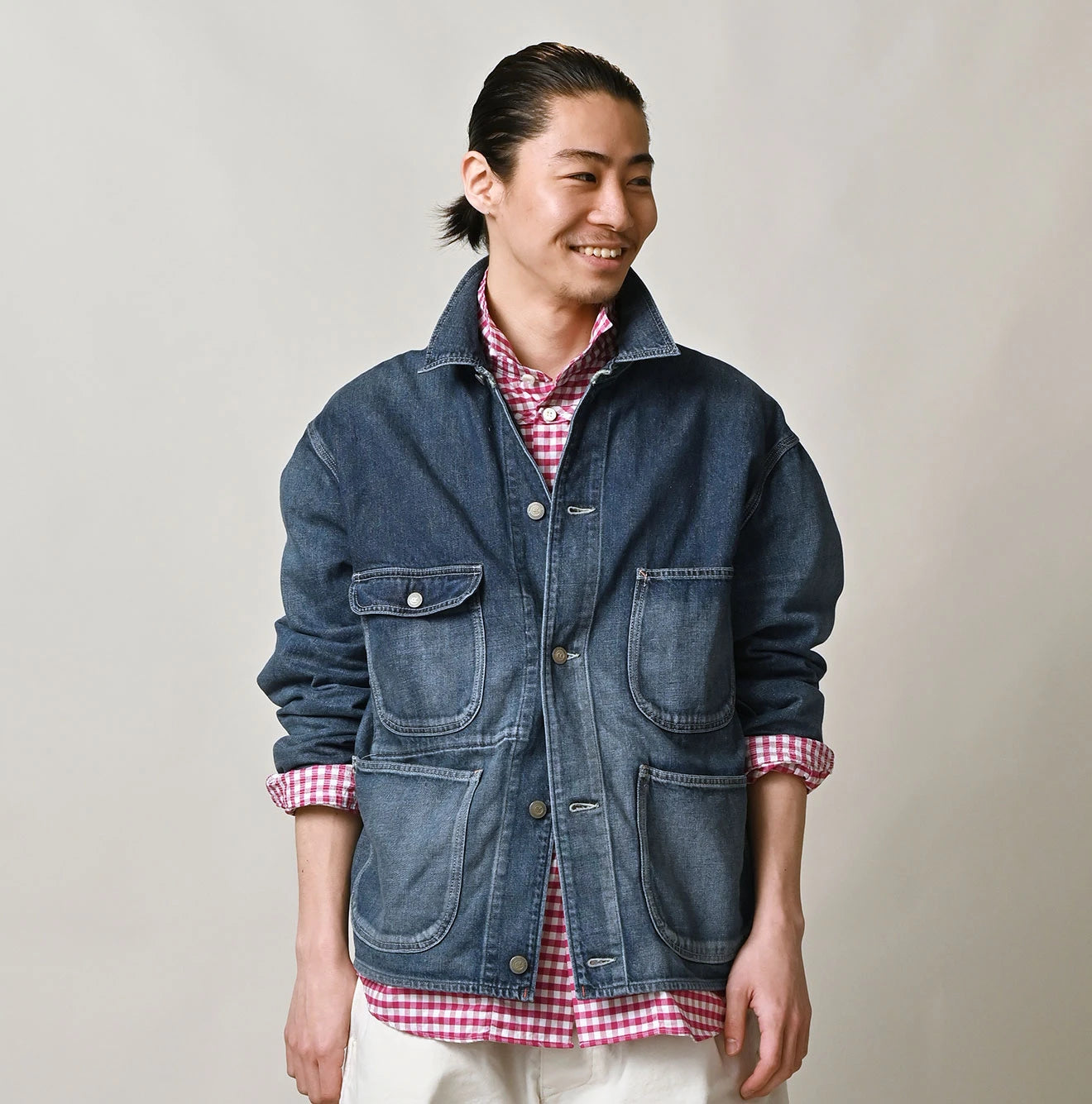 45R 9.4oz Denim 908 Ocean Coverall Zyu - Image 4
