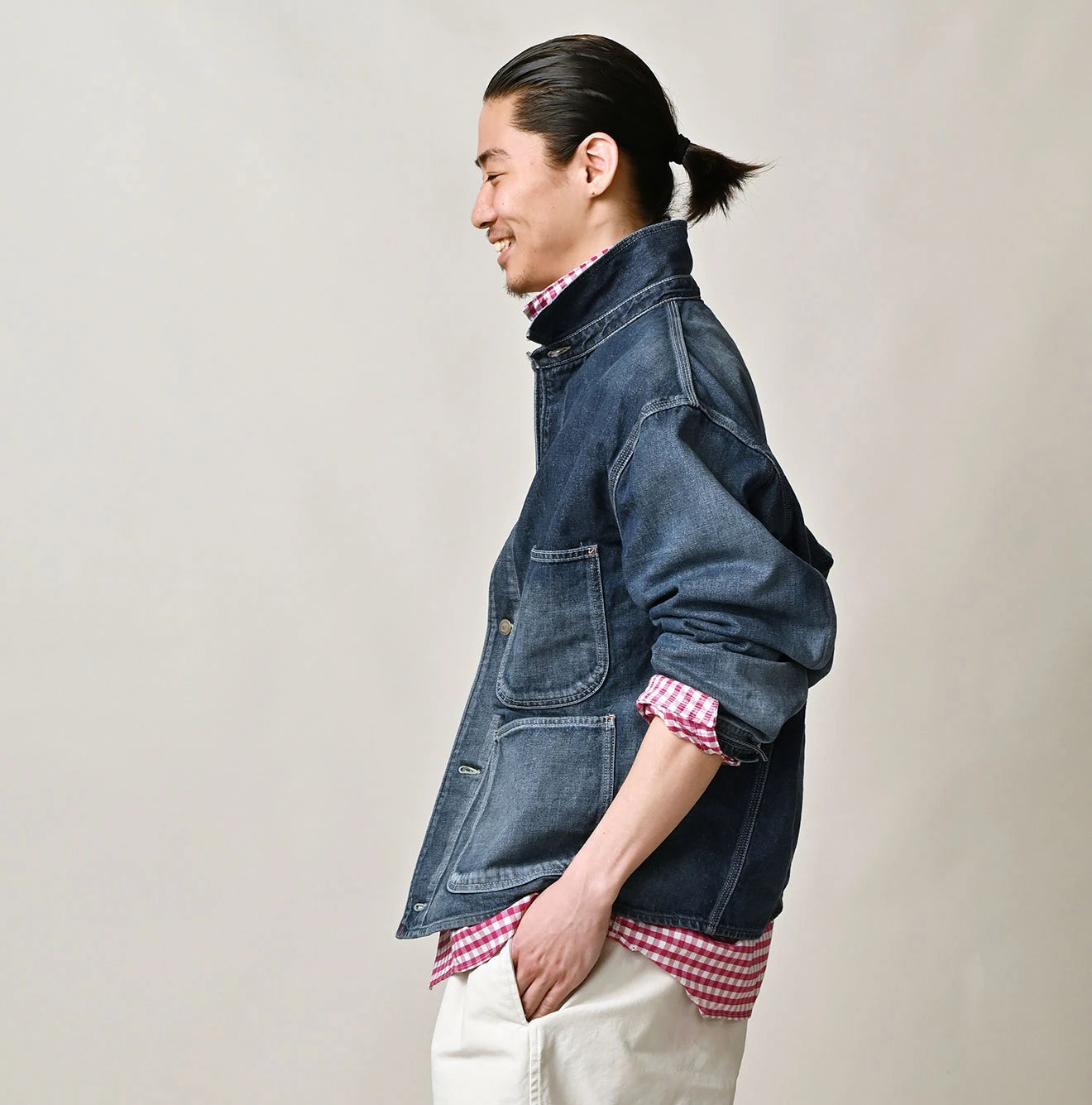 45R 9.4oz Denim 908 Ocean Coverall Zyu - Image 5