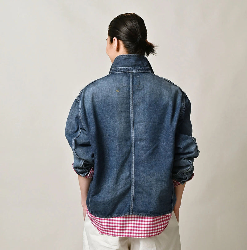 45R 9.4oz Denim 908 Ocean Coverall Zyu - Image 6