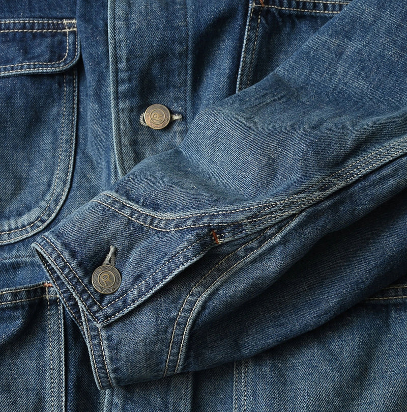 45R 9.4oz Denim 908 Ocean Coverall Zyu - Image 21