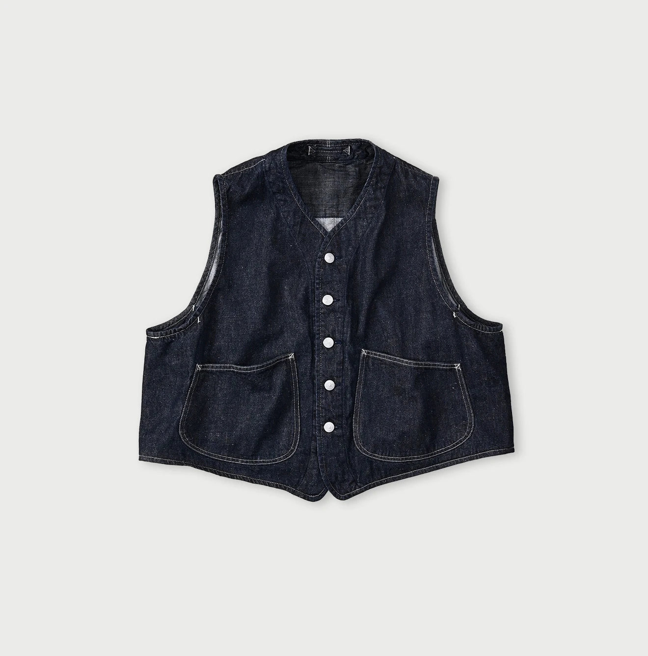 9.4oz Denim 908 Ocean Hunting Vest Nou - Image 1