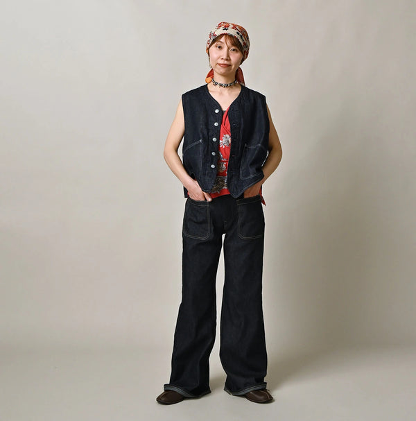 9.4oz Denim 908 Ocean Hunting Vest Nou
