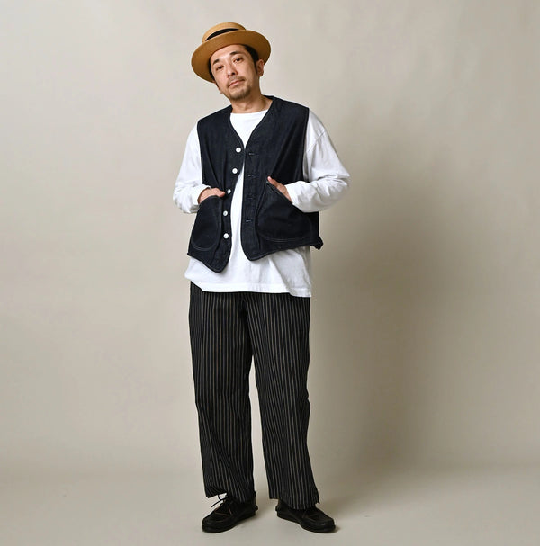 9.4oz Denim 908 Ocean Hunting Vest Nou