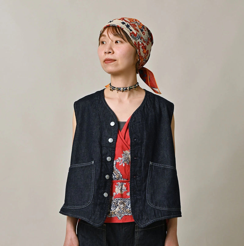 9.4oz Denim 908 Ocean Hunting Vest Nou - Image 7