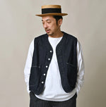 9.4oz Denim 908 Ocean Hunting Vest Nou