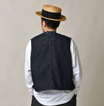 9.4oz Denim 908 Ocean Hunting Vest Nou