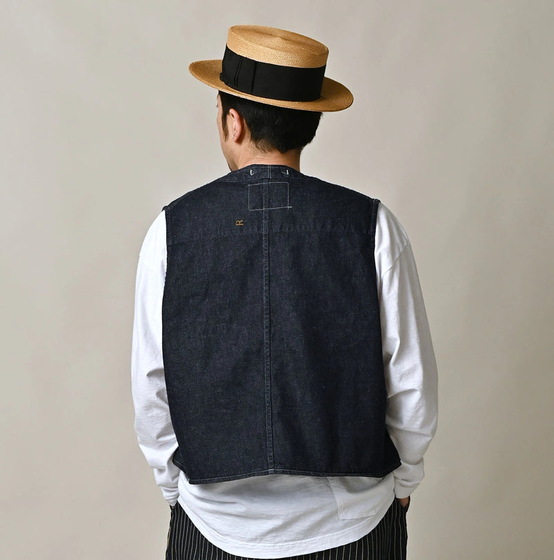 9.4oz Denim 908 Ocean Hunting Vest Nou - Image 5