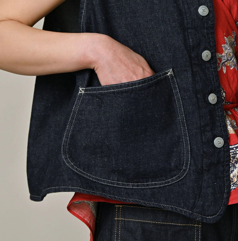 9.4oz Denim 908 Ocean Hunting Vest Nou - Image 11