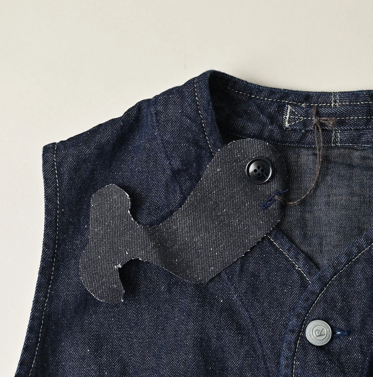 9.4oz Denim 908 Ocean Hunting Vest Nou