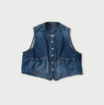 9.4oz Denim 908 Ocean Hunting Vest Zyu