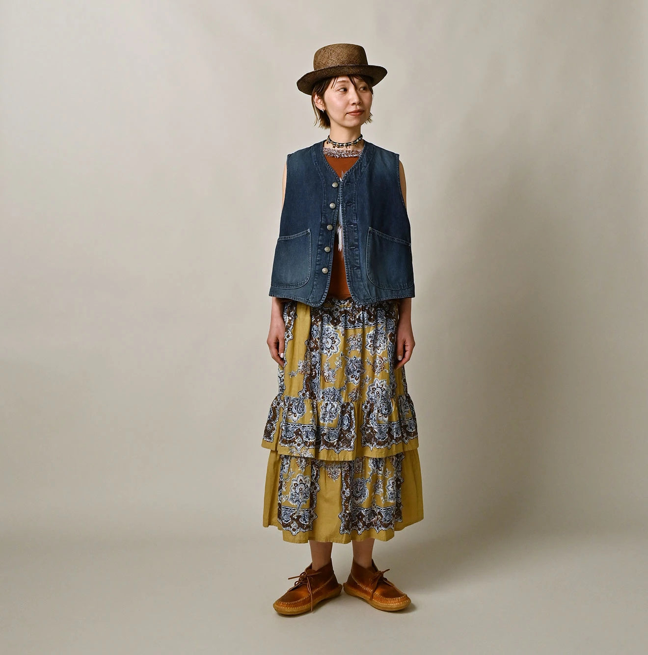 9.4oz Denim 908 Ocean Hunting Vest Zyu - Image 2