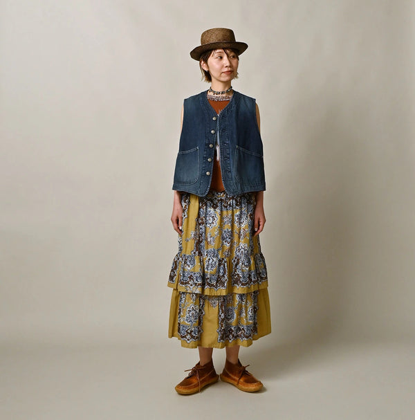 9.4oz Denim 908 Ocean Hunting Vest Zyu