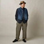 9.4oz Denim 908 Ocean Hunting Vest Zyu