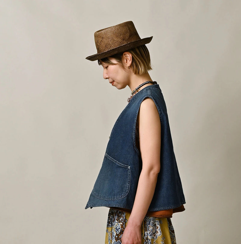 9.4oz Denim 908 Ocean Hunting Vest Zyu - Image 5