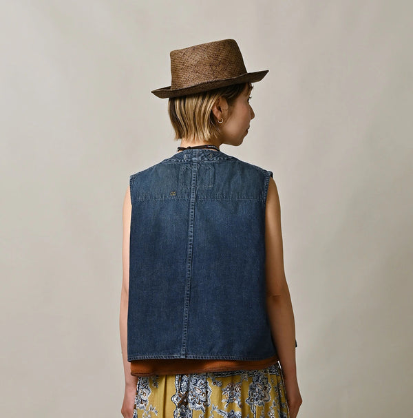 9.4oz Denim 908 Ocean Hunting Vest Zyu