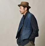 9.4oz Denim 908 Ocean Hunting Vest Zyu
